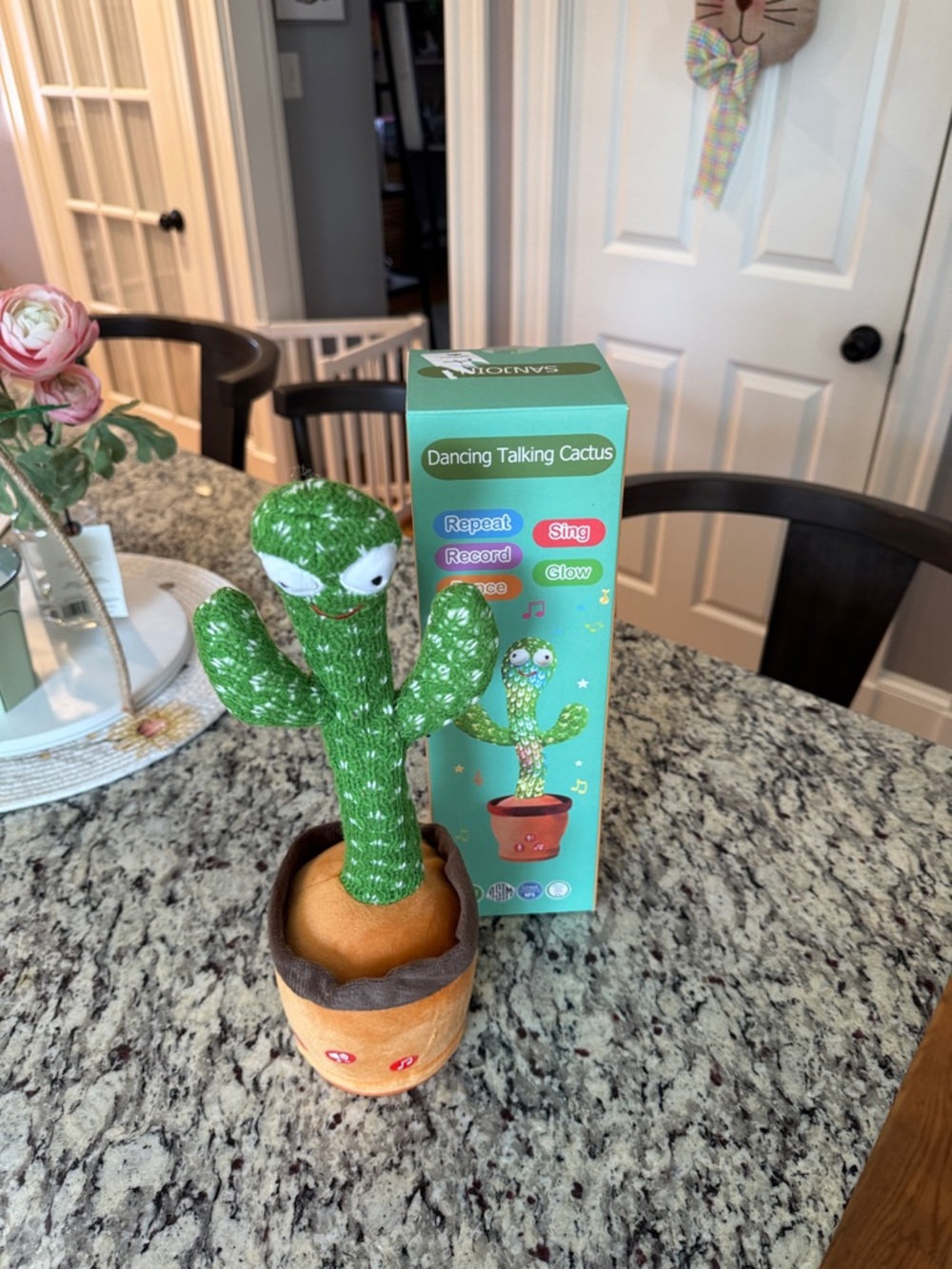 Dancing Talking Cactus Plush - Green